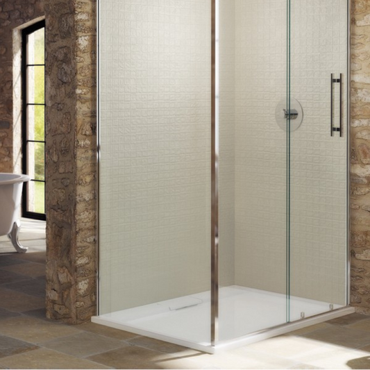 MX Expressions Flat Top Rectangle Hidden Waste Low Profile Shower Tray (7 sizes) - Brand New Bathrooms