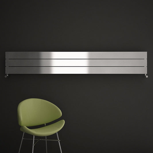 Carisa Monza Double XL Aluminium Radiator (1 size, Polished Anodized) - Brand New Bathrooms