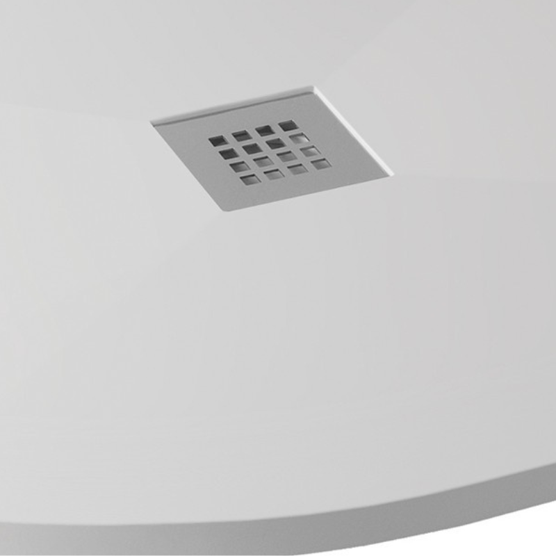 MX Silhouette Flat Top Offset Quadrant Ultra Low Profile 550 Radius Shower Tray (2 sizes) (Anti-Slip options available) - Brand New Bathrooms