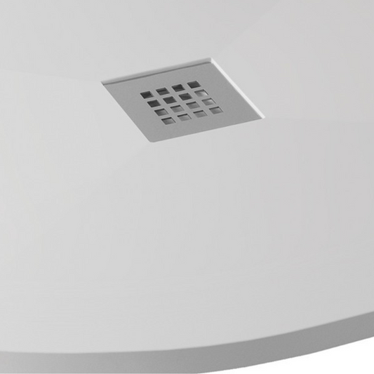 MX Silhouette Flat Top Offset Quadrant Ultra Low Profile 550 Radius Shower Tray (2 sizes) (Anti-Slip options available) - Brand New Bathrooms