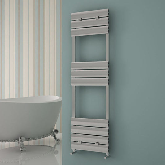 Carisa Elliptic Bath Aluminium Towel Radiator (2 sizes, Polished Anodized) - Brand New Bathrooms