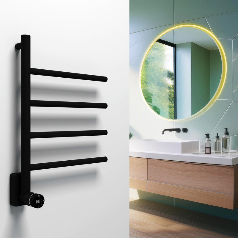 Carisa Neo Stainless Steel Electric Towel Radiator (1 size, 3 colours) - Brand New Bathrooms