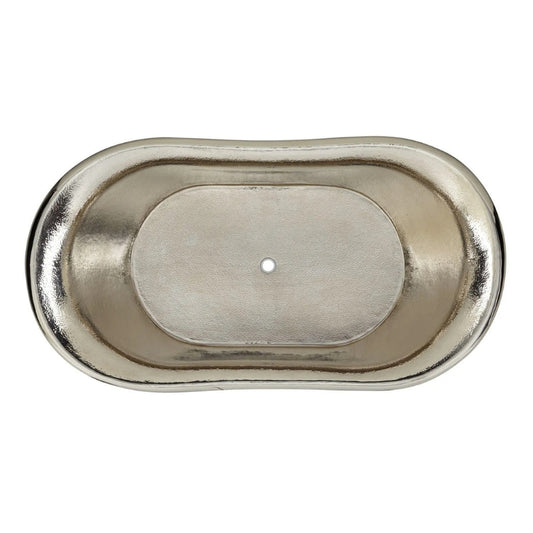 Coppersmith Creations Hammered Double Slipper Bathtub (1 size, Nickel Interior, Antique Copper Exterior) - Brand New Bathrooms