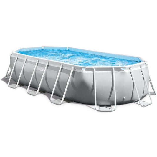 Intex 16' 6" x 9' x 48" Prism Frame™ Oval Above Ground Swimming Pool with Filter Pump and Accessories