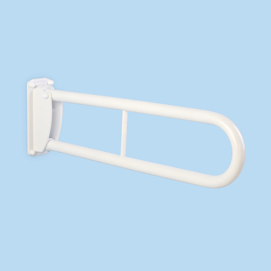 Bathex Essential Double Arm Hinged Stainless Steel Support Rail (1 size, 2 Colours) - Brand New Bathrooms