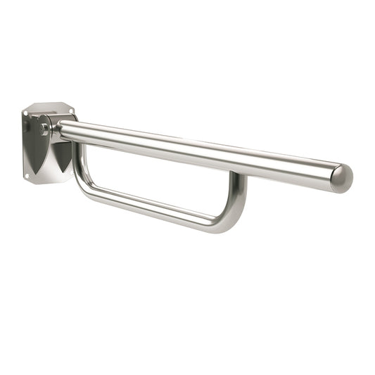 Bathex Friction Hinged Support Rail with Towel Rail (1 size, 2 colours) - Brand New Bathrooms