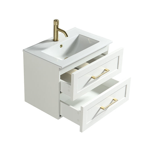 Tailored Bathrooms Bakewell Wall Hung Vanity Unit & Ceramic Basin (1 size, 3 colours) - Brand New Bathrooms