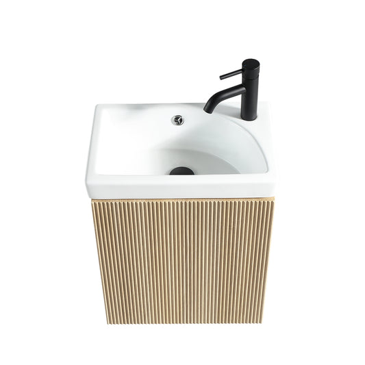 Tailored Bathrooms Flauto Mini Cloakroom 450mm Wall Hung Vanity & Basin (1 size, 5 colours)