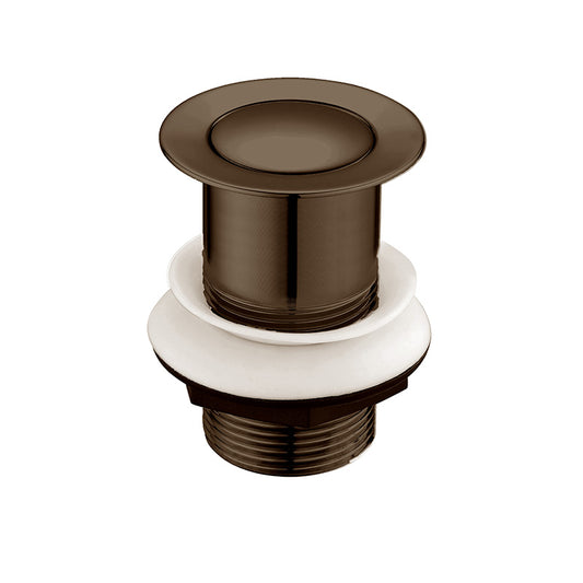 Tailored Bathrooms Click Clack Unslotted Basin Waste (Brushed Bronze) - Brand New Bathrooms