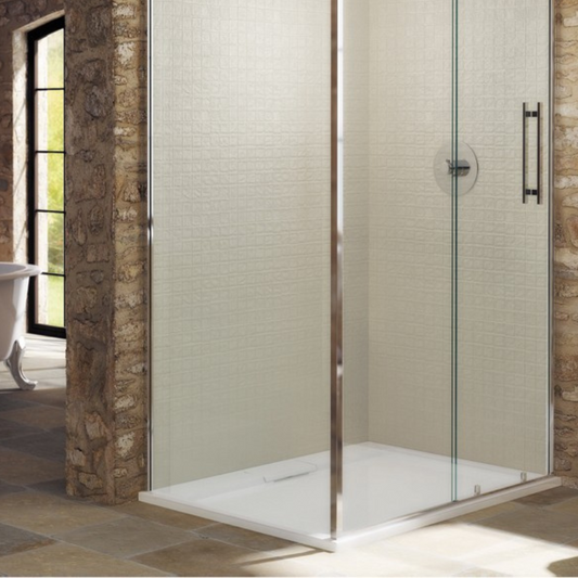 MX Expressions Flat Top Square Hidden Waste Low Profile Shower Tray (3 sizes) - Brand New Bathrooms