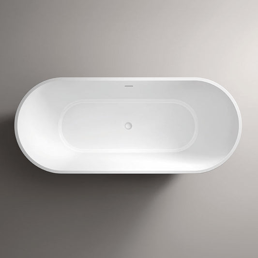 Tailored Bathrooms Amalfi Gloss White Freestanding Bath with White Waste (1 size, Gloss White) - Brand New Bathrooms