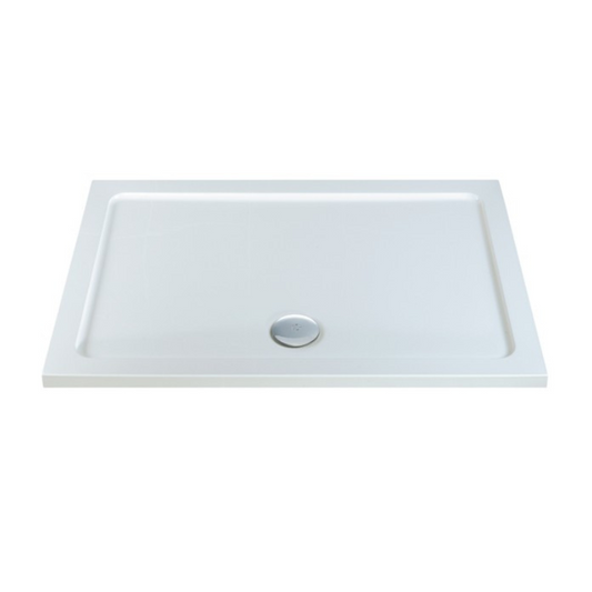 MX Elements Flat Top Rectangle ABS Stone Shower Tray (47 sizes) (Anti-Slip options available) - Brand New Bathrooms