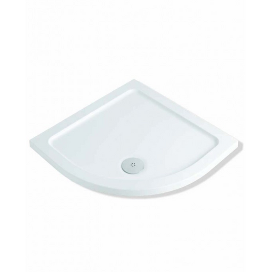 MX Elements Flat Top Quadrant ABS Stone 550 Radius Shower Tray (3 sizes) (Anti-Slip options available) - Brand New Bathrooms
