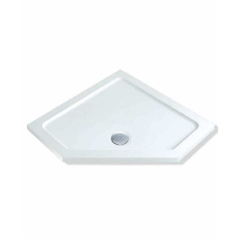 MX DucoStone Flat Top Pentangle Low Profile Shower Tray (Anti-Slip option available) (1 size) - Brand New Bathrooms