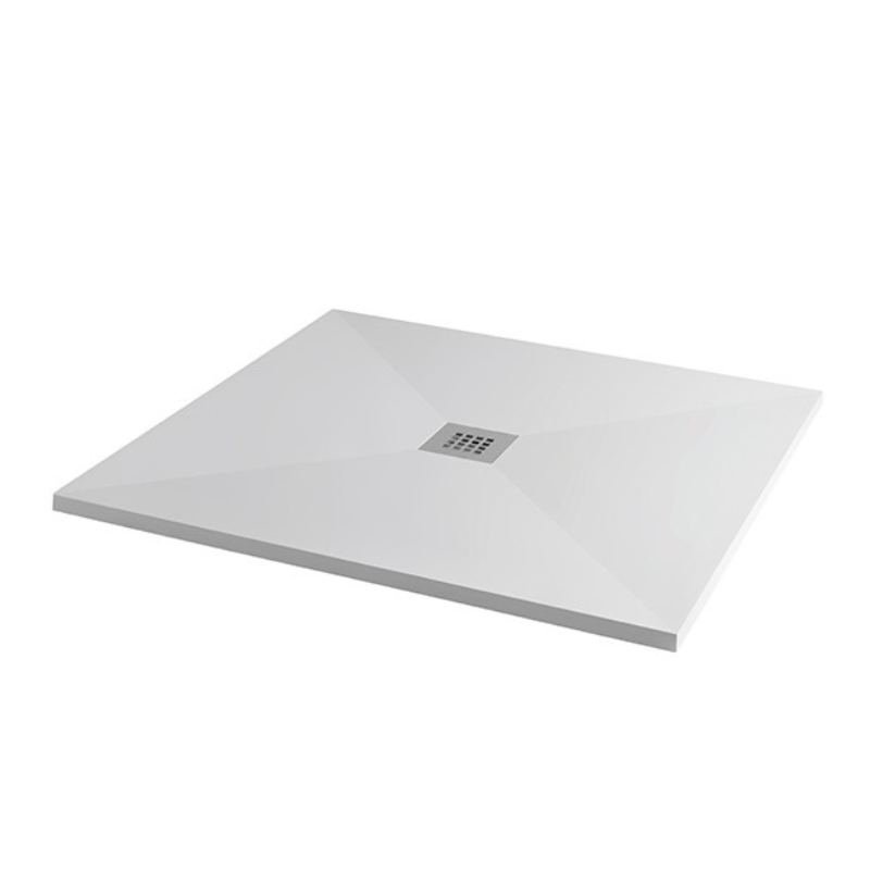 MX Silhouette Flat Top Square Ultra Low Profile Shower Tray (2 sizes) (Anti-Slip options available) - Brand New Bathrooms