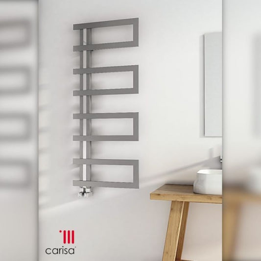 Carisa Arlen Stainless Steel Bespoke Radiator (1 size, 2 colours) - Brand New Bathrooms
