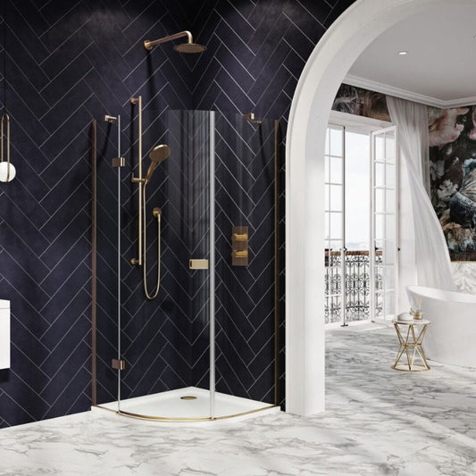 Scudo Athena Hinged Quadrant (2 Colours) - Brand New Bathrooms