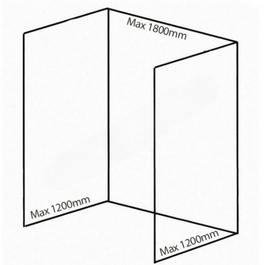 Bushboard Nuance Recess Pack E2 (for Shower Enclosures up to 1800mm) Alabaster - Brand New Bathrooms