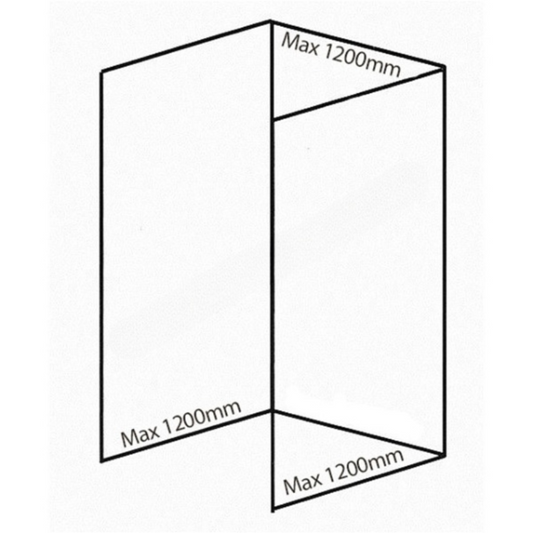 Bushboard Nuance Recess Pack D2 (for Shower Enclosures up to 1200mm) Alabaster - Brand New Bathrooms