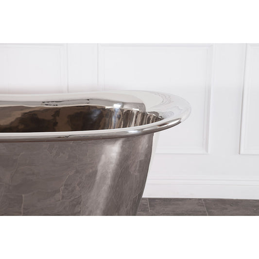 Hurlingham Allingham Double Ended Nickel French Style Bathtub (1 size, Nickel) - Brand New Bathrooms
