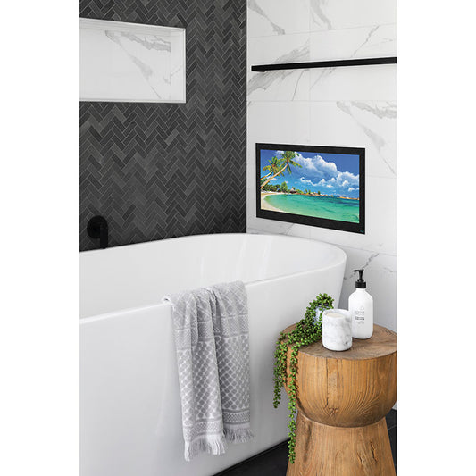 Aquavision Alpha 22" Complete Bathroom TV with Black Glass - Brand New Bathrooms