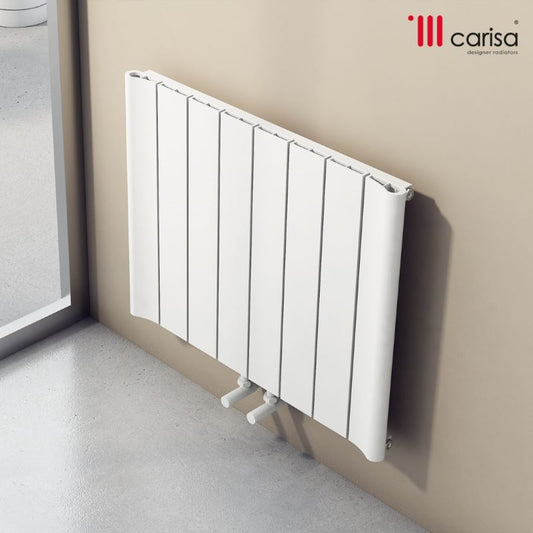 Carisa Burano Aluminium Bespoke Radiator (7 sizes, 2 colours) - Brand New Bathrooms