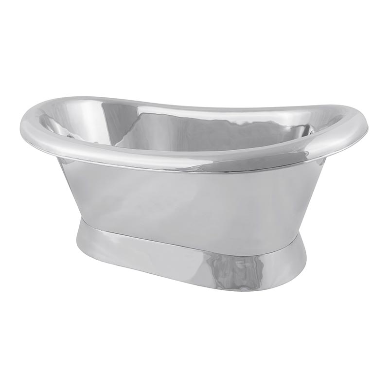 Hurlingham Copper Bateau Basin with Roll Top & Plinth (1 size, 3 styles) - Brand New Bathrooms