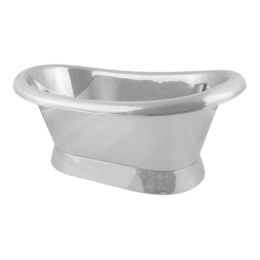 Hurlingham Copper Bateau Basin with Roll Top & Plinth (1 size, 3 styles) - Brand New Bathrooms