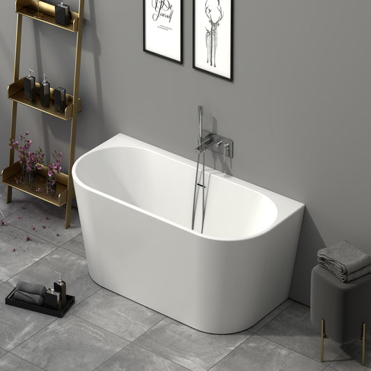Brand New Bathrooms Grace Freestanding Back To Wall Acrylic Bathtub (1 size, any colour) - Brand New Bathrooms
