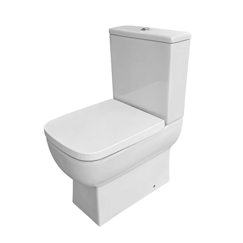 Scudo Choices Comfort Toilet Pan & Seat (White) - Brand New Bathrooms