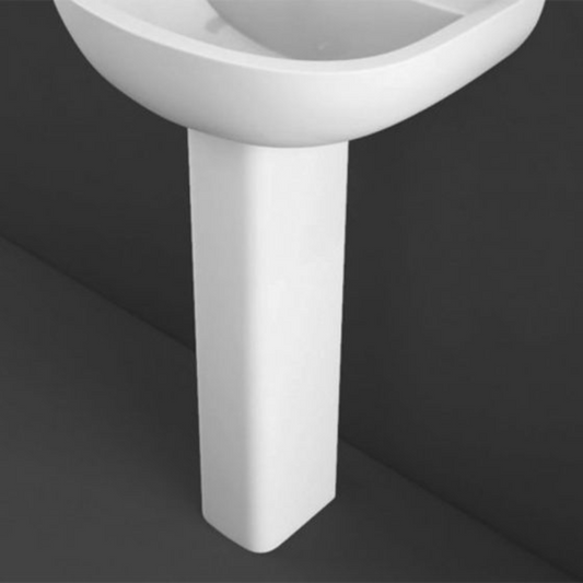 RAK Ceramics Full Slim Pedestal For Basin (1 size, White) - Brand New Bathrooms