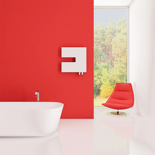 Carisa Coventry Left Flat Mild Steel Radiator 2 Sections (H470 x W470) - Brand New Bathrooms