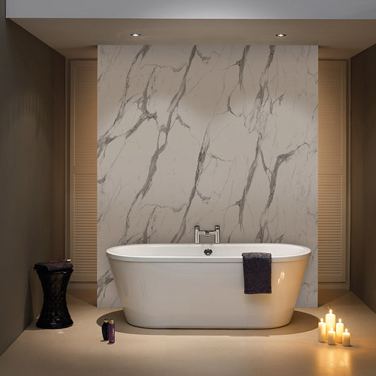 Bushboard Nuance Calacatta Statuario Wall Panel - Brand New Bathroom