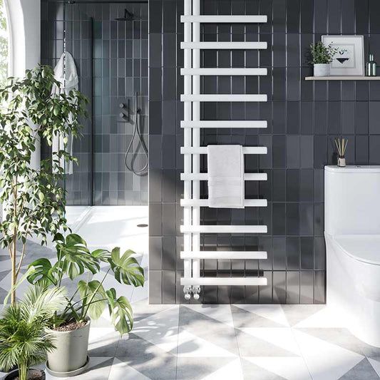 Scudo Carlo Designer Towel Rail (3 Sizes & 3 Colours) - Brand New Bathrooms