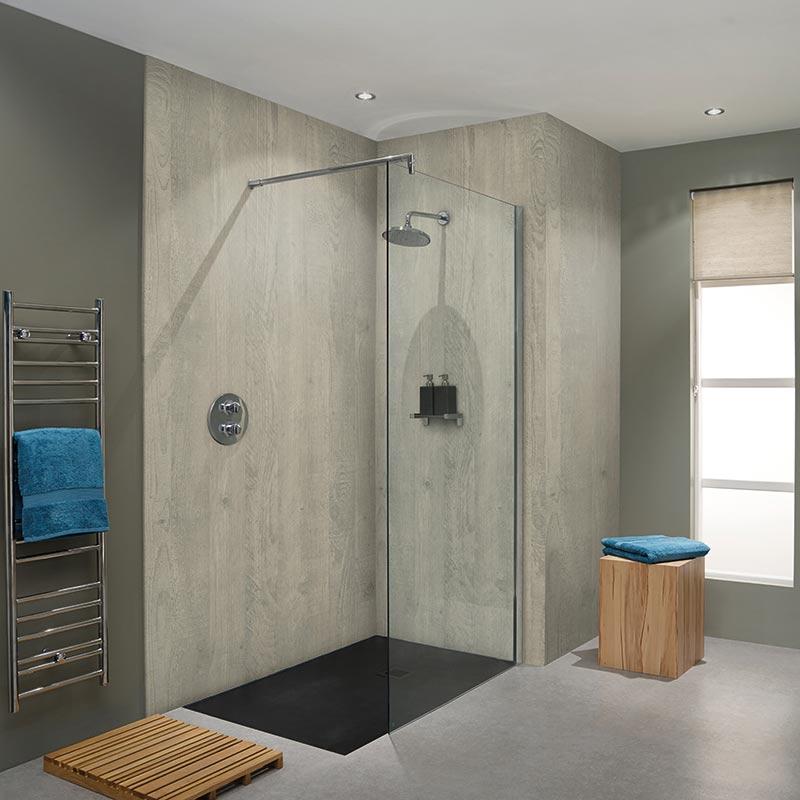 Bushboard Nuance Chalkwood Wall Panel - Brand New Bathroom