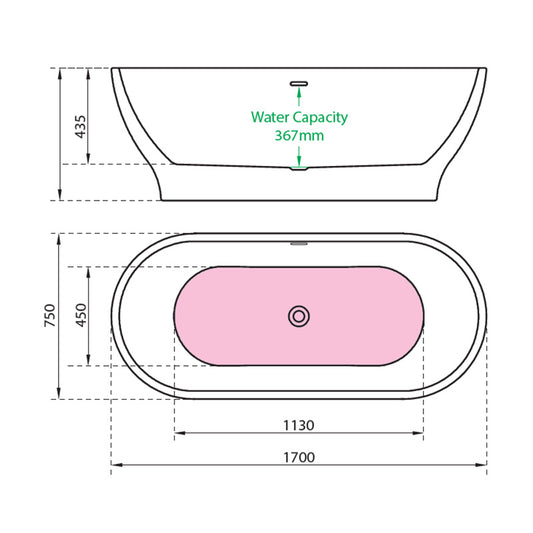Charlotte Edwards Elara Freestanding Acrylic Bathtub - Brand New Bathrooms