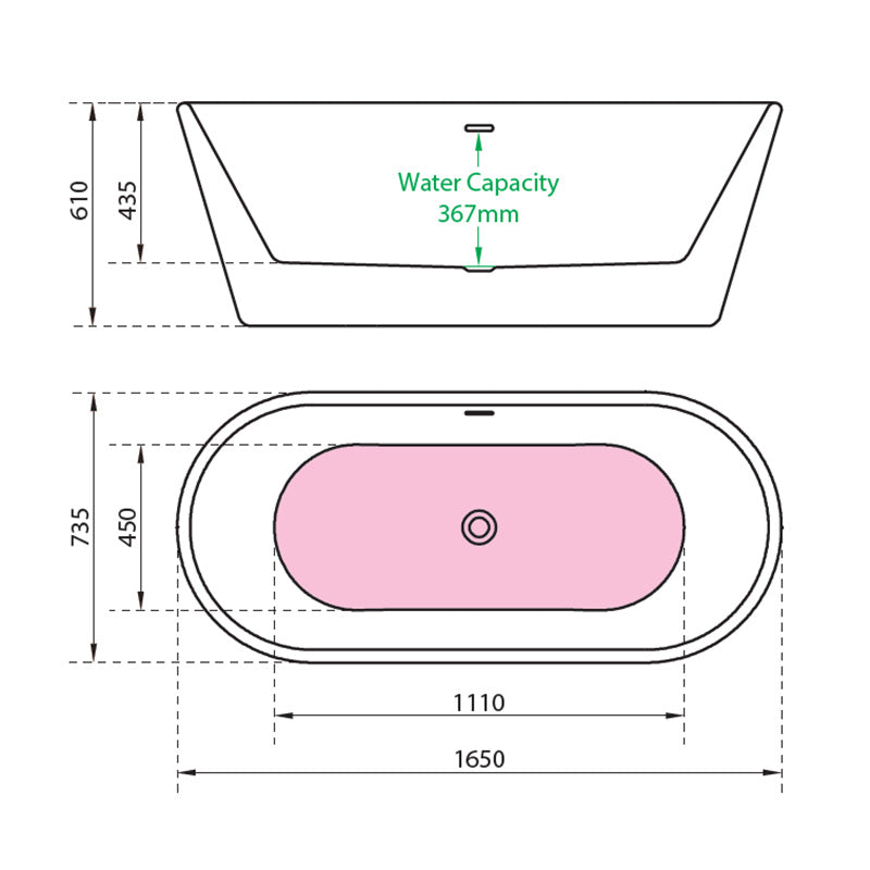 Charlotte Edwards Grosvenor Freestanding Acrylic Bathtub - Brand New Bathrooms