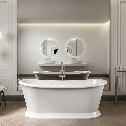 Charlotte Edwards Rosemary Freestanding Acrylic Oval Bathtub - Brand New Bathrooms