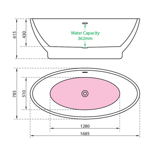 Charlotte Edwards Shard Freestanding Acrylic Bathtub - Brand New Bathrooms