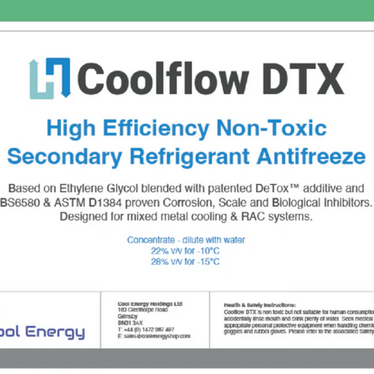 Cool Energy Coolflow 25L DTX Inhibited Glycol Antifreeze and Heat Transfer Fluid - Brand New Bathrooms