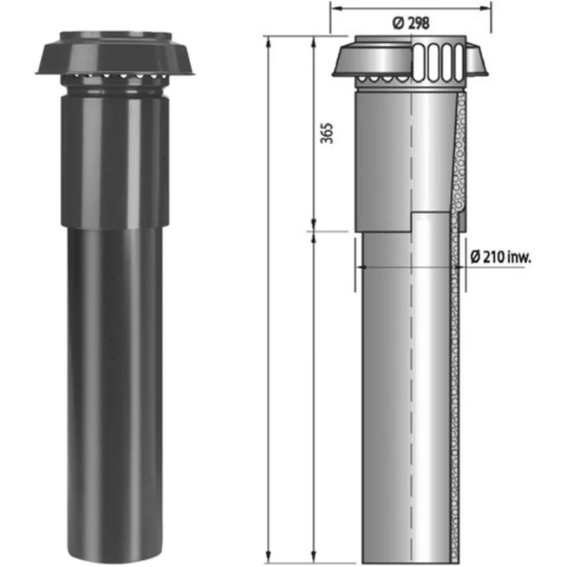 Cool Energy EPP Duct Roof Terminal (180mm) - Brand New Bathrooms
