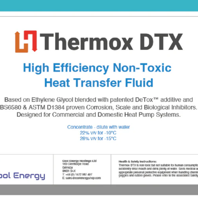Cool Energy Thermox 10L DTX Inhibited Glycol Ground & Air Source Heat Pump Transfer Fluid - Brand New Bathrooms