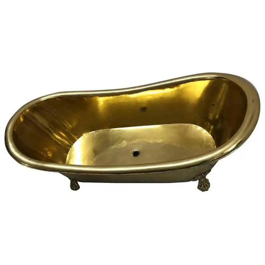 Coppersmith Creations Clawfoot Brass Bathtub (1 size, Full Brass Finish) - Brand New Bathrooms