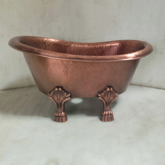 Coppersmith Creations Clawfoot Copper Baby Tub Basin (1 size, Full Antique Copper) - Brand New Bathrooms