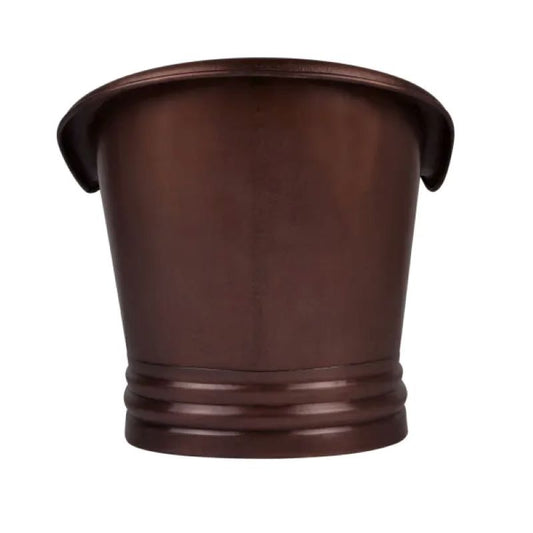 Coppersmith Creations Hammered Copper Double Slipper Tub (1 size, Dark Antique Finish) - Brand New Bathrooms