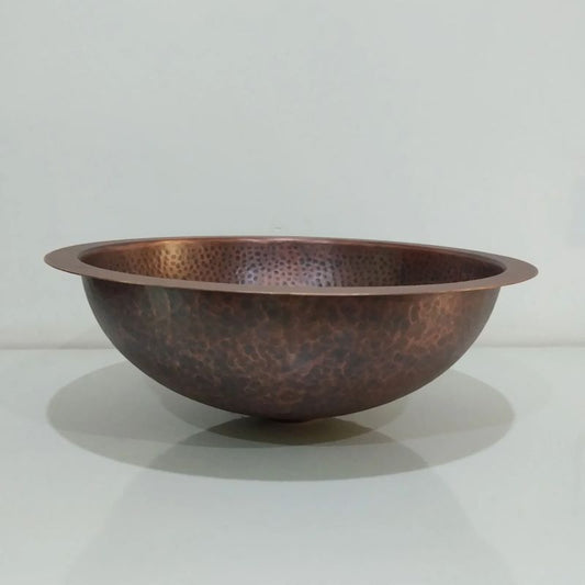 Coppersmith Creations Round Hammered Copper Sink (2 sizes, Copper) - Brand New Bathrooms