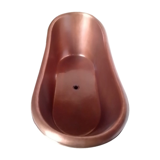 Coppersmith Creations Slanting Base Copper Bathtub (1 size, Plain Antique Finish) - Brand New Bathrooms