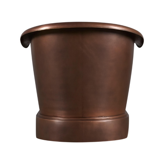Coppersmith Creations Smooth Double Slipper Copper Bathtub (1 size, Copper) - Brand New Bathrooms