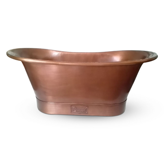 Coppersmith Creations Straight Base Copper Bathtub (1 size, Antique Copper) - Brand New Bathrooms
