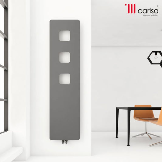 Carisa Dublin Flat Mild Steel Bespoke Radiator (2 sizes, 2 colours) - Brand New Bathrooms